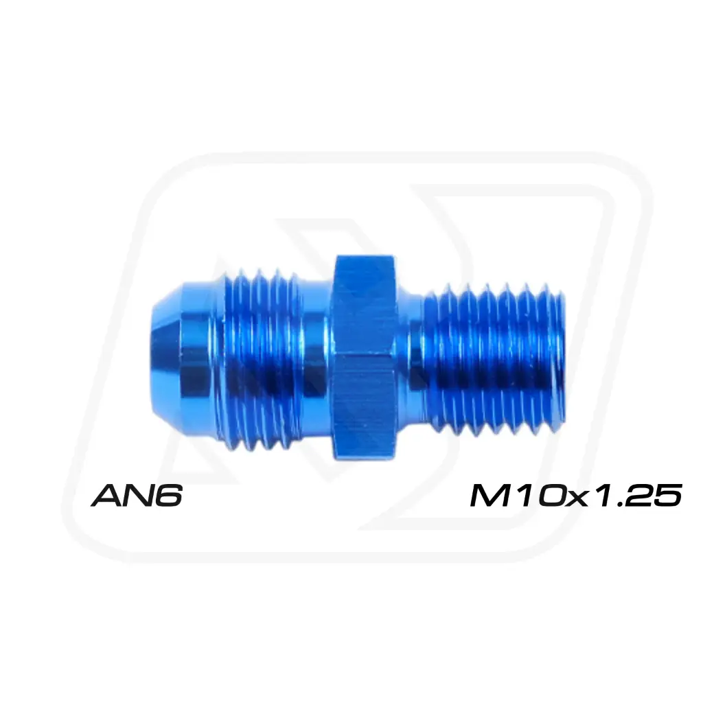 Billion ข้อลดเกลียว AN6 ออก M10X1.25 [BLUE]
