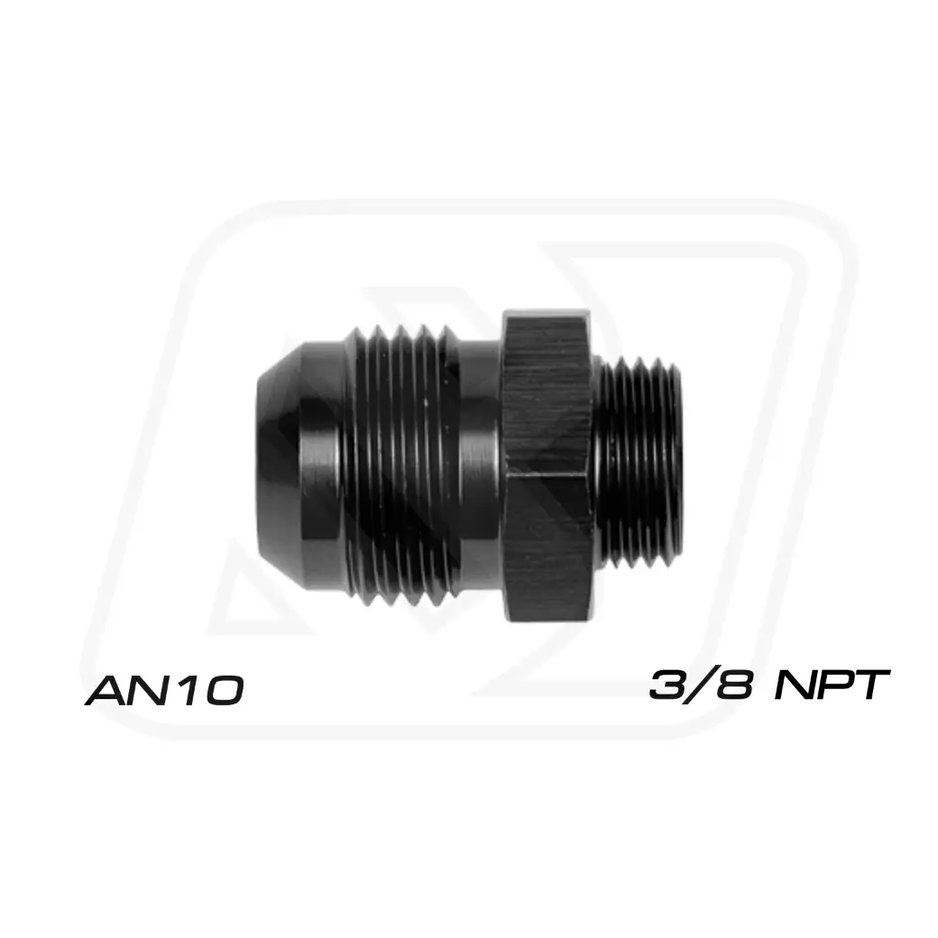 Billion ข้อลดเกลียวออยคูลเลอร์ 3/8"NPT ออก AN10 [BLACK]