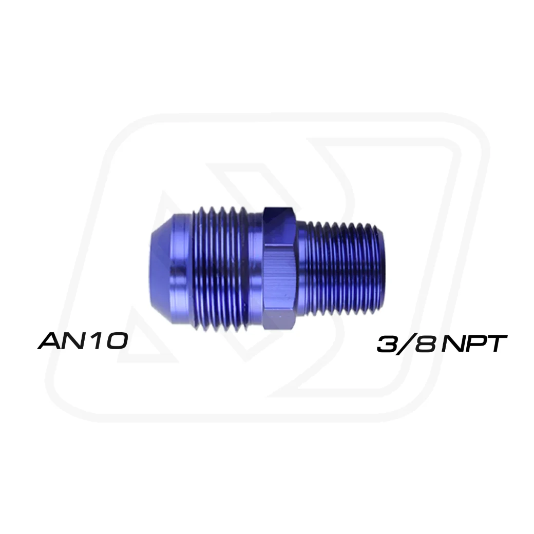 Billion ข้อลดเกลียว 3/8"NPT ออก AN10 [BLUE]