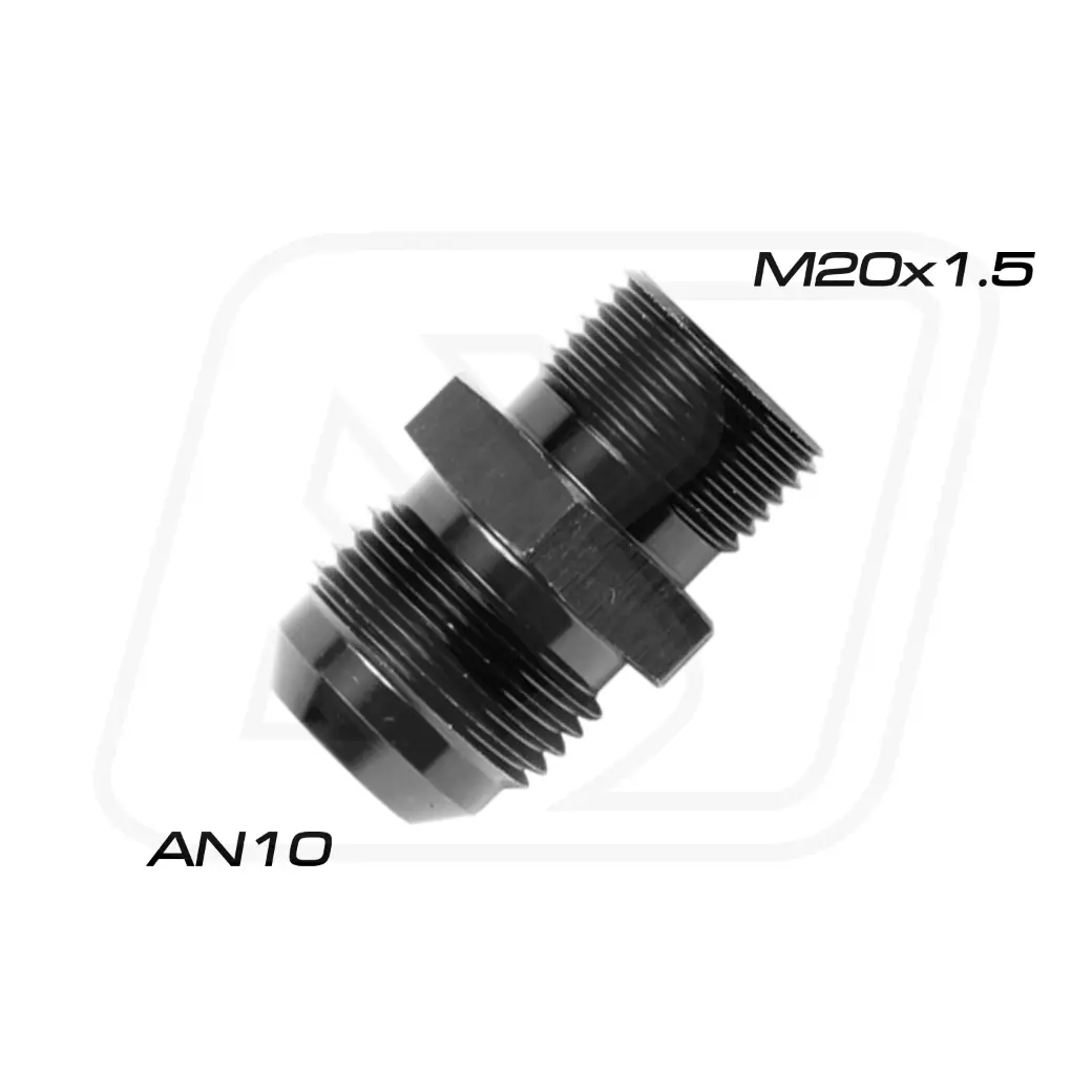 Billion ข้อลดเกลียว M20X1.5 ออก AN10 [BLACK]