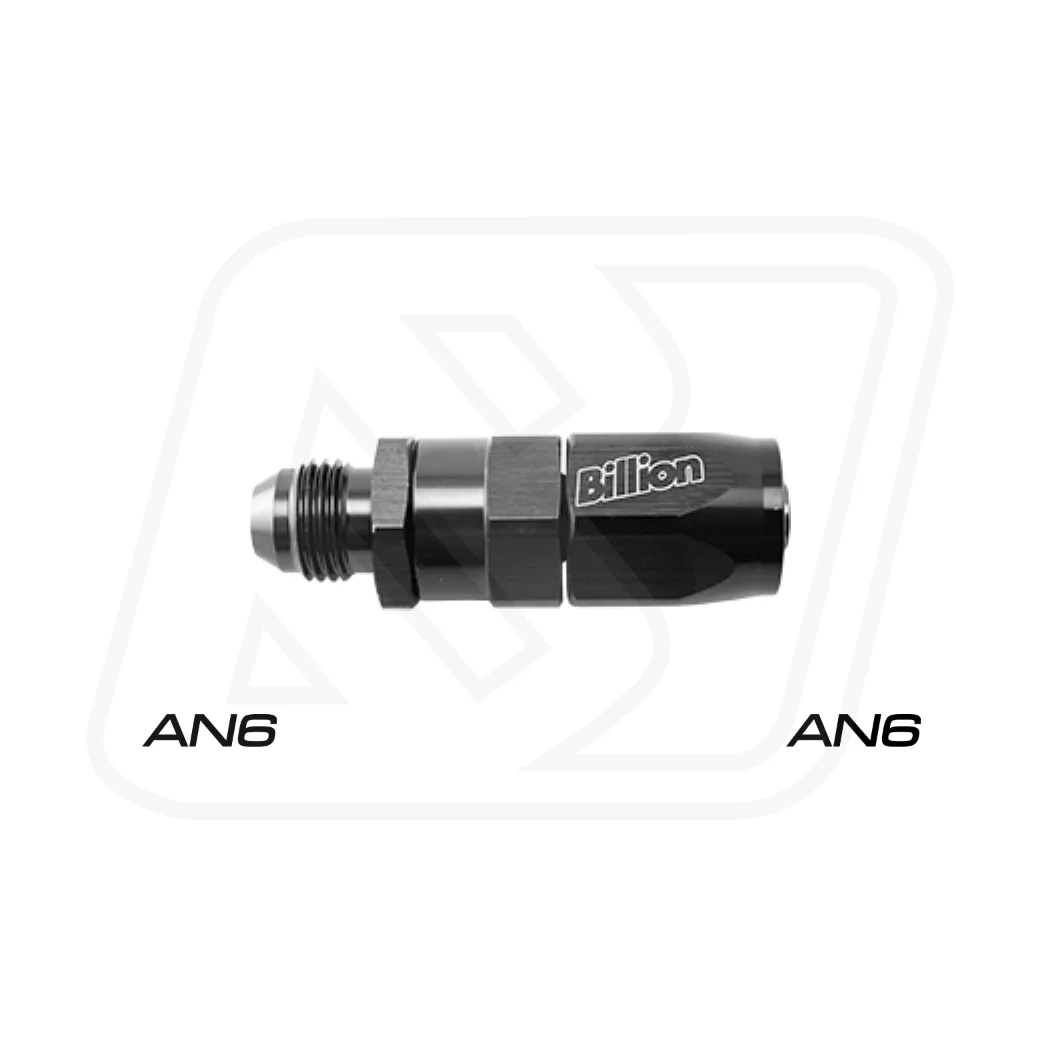 Billion ข้อต่อตรง AN6 ออก AN6 BLACK