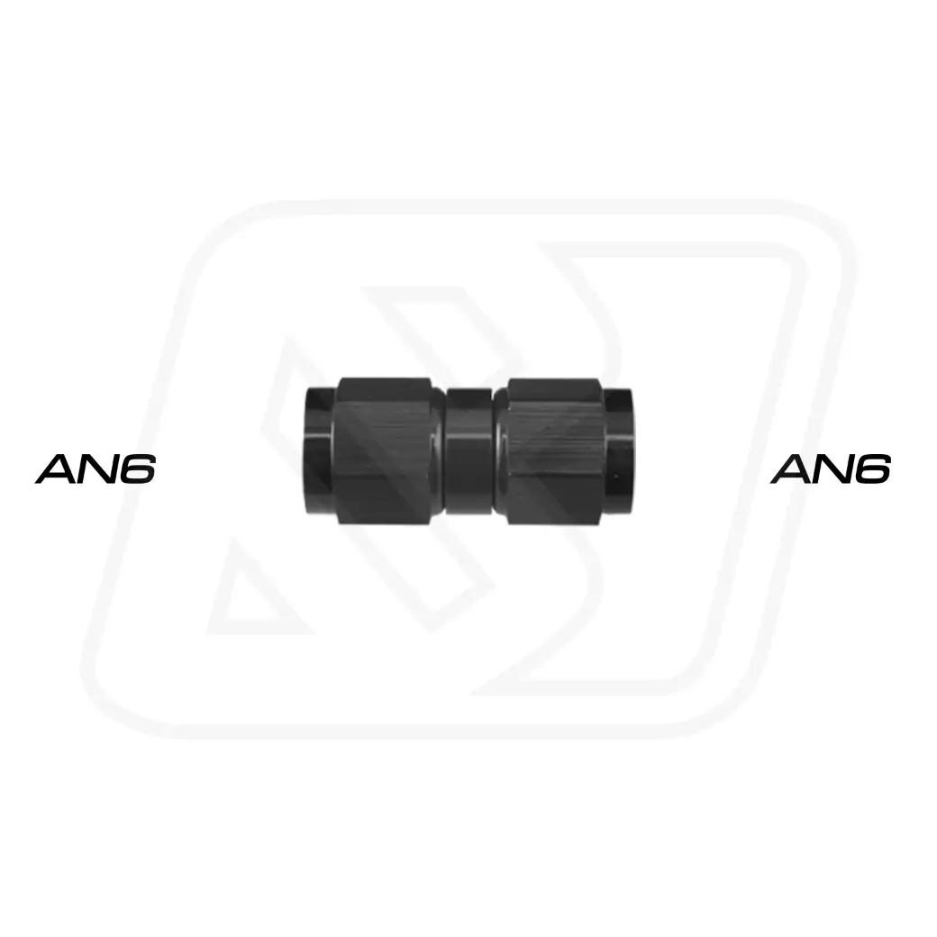 Billion ข้อต่อตัวเมีย ออก 2 ทาง AN6 [BLACK]