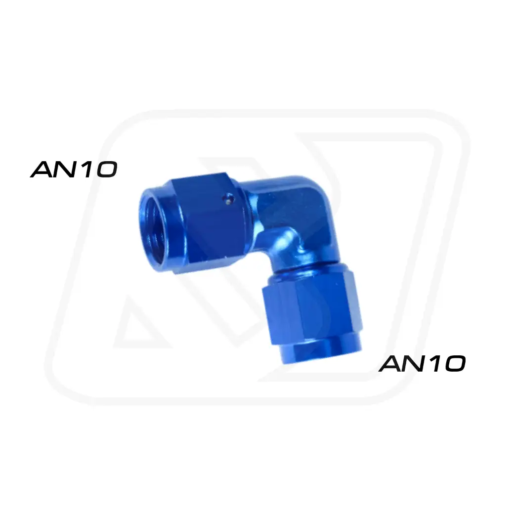 Billion ข้อต่อตัวเมีย 90 องศา ออก 2 ทาง AN10 [BLUE]