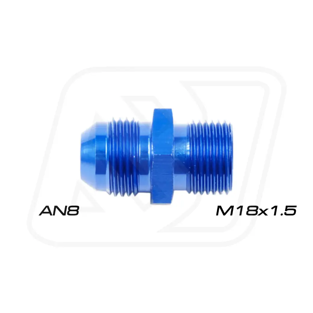 Billion ข้อลดเกลียว (044) M18X1.5 ออก AN8 [BLUE]