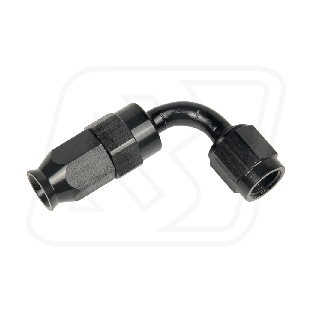 Billion ข้อต่อหัวสายเบรค PTFE แบบ 90 องศา ขนาด AN3 LP [BLACK]