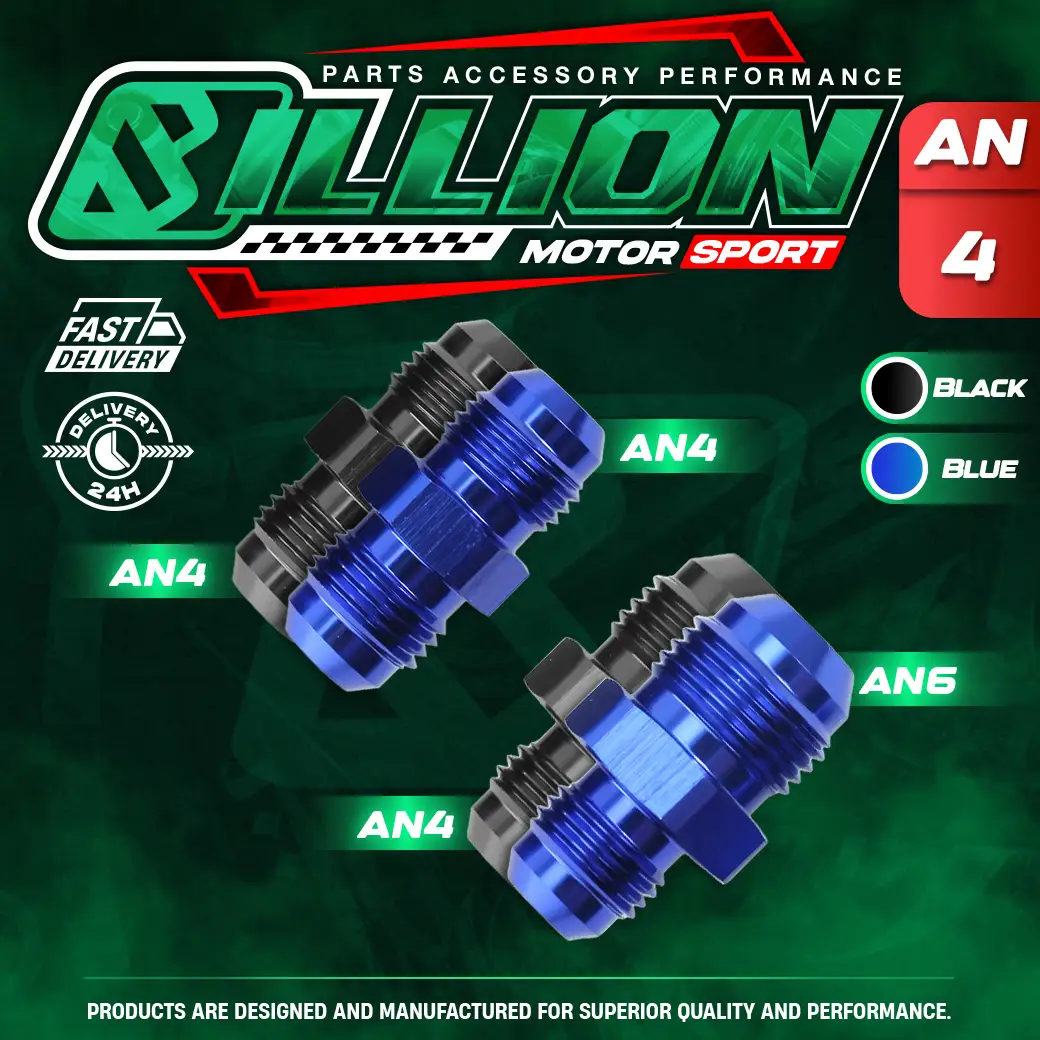 Billion ข้อลดเกลียว AN4 ออก AN4 [BLUE]