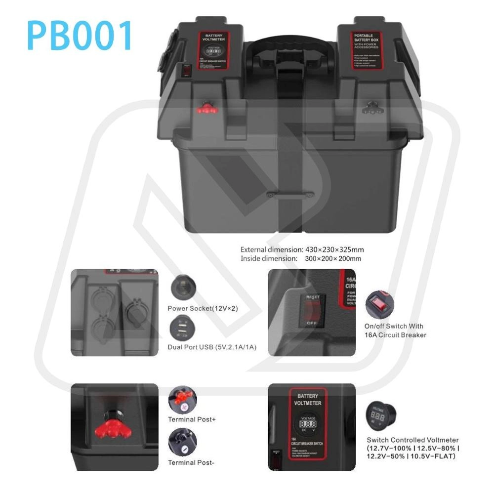 Billion กล่องแบตเตอรี่ Multifunction V3 (300x200x200mm.) ขนาดใหญ่ (Size-L)