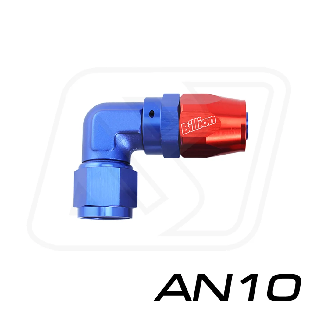 Billion ข้อต่อ 90 องศา ขนาด AN10 [BLUE-RED]