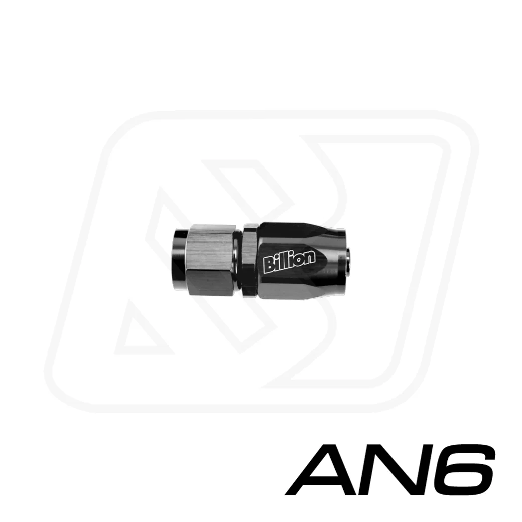 Billion ข้อต่อตรง ขนาด AN6 [BLACK]