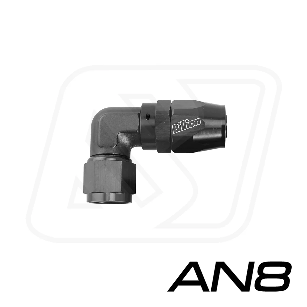 Billion ข้อต่อ 90 องศา ขนาด AN8 [BLACK]