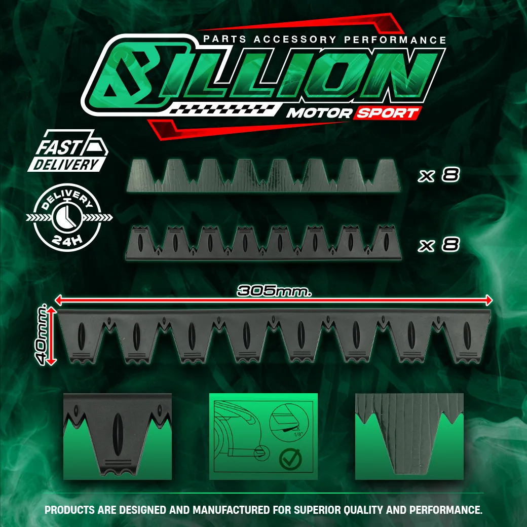 Billion ยางกันกระแทกกันรอย ลิ้นหน้า + กันชน (Front Bumper Lip Protector)