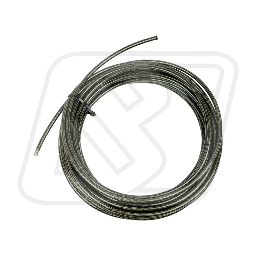 Billion สายน้ำมันเบรค PTFE AN3 สีดำ | สายเบรคถักแรงดันสูง ทนความร้อน [ราคาต่อฟุต]