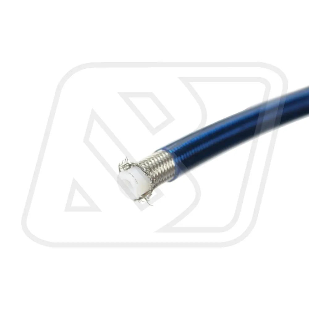 Billion สายน้ำมันเบรค PTFE AN3 สีน้ำเงิน | สายเบรคถักแรงดันสูง ทนความร้อน [ราคาต่อฟุต]