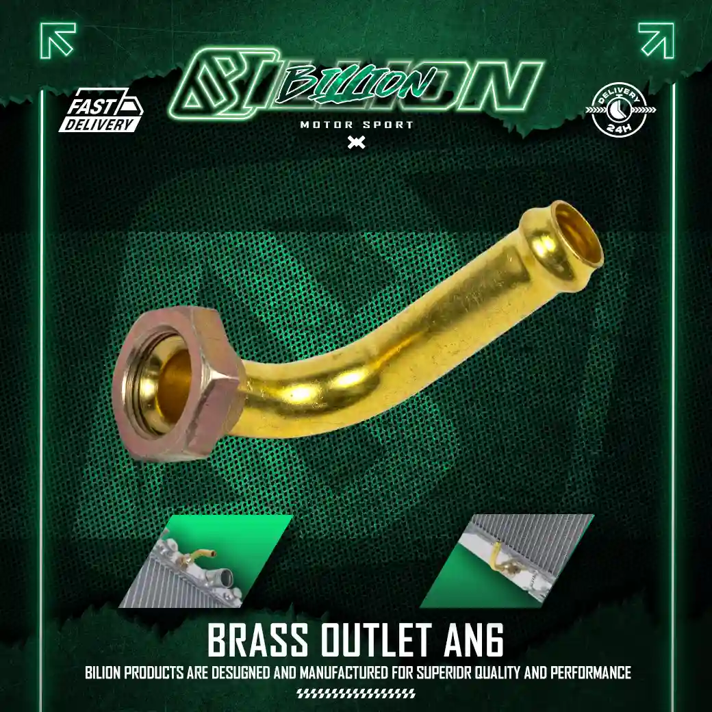 Billion หางปลาทองเหลือง ต่อหม้อน้ำเกียร์ออโต้ (AT Transmission Cooler Adapter)