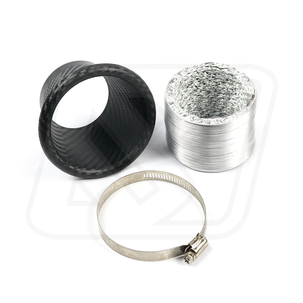 Billion ปากแตร ทรงกลม ลายคาร์บอน ขนาด 64 mm.