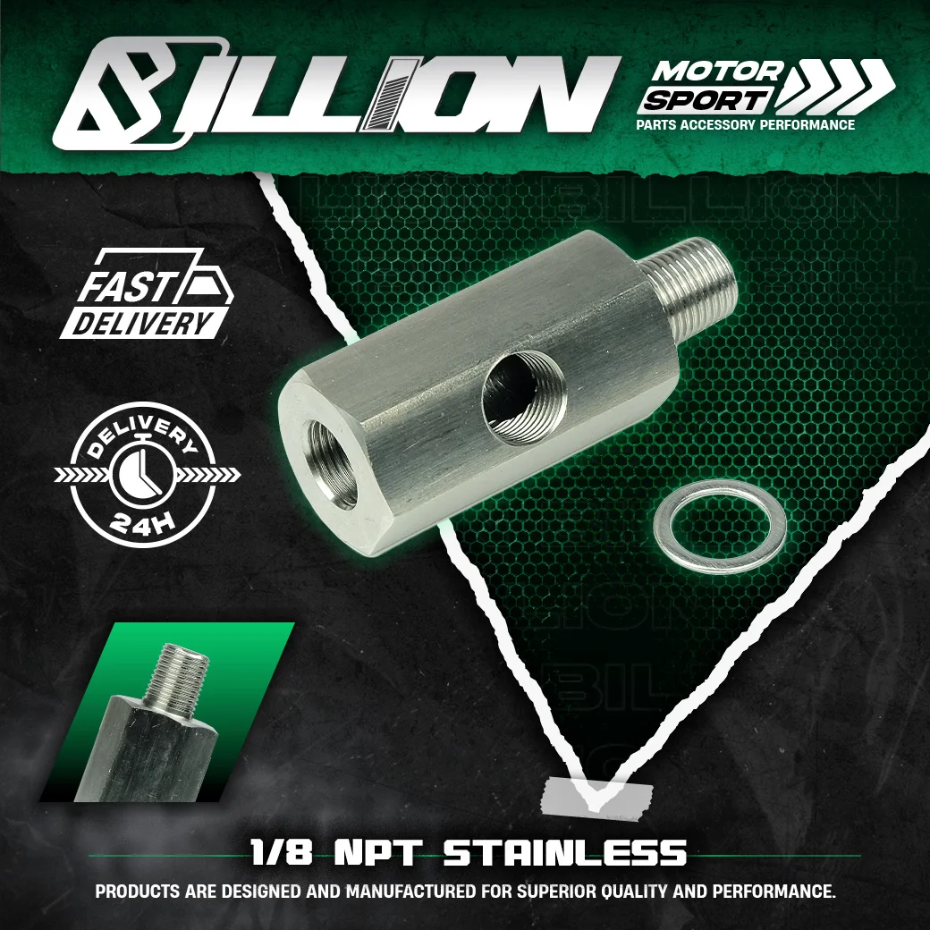 Billion อแดปเตอร์เซ็นเซอร์น้ำมัน 1/8 NPT Stainless