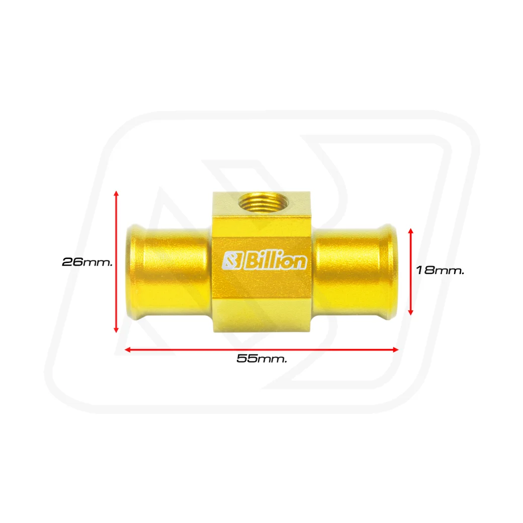 อแดปเตอร์ Water Temp Billion 18mm. GOLD