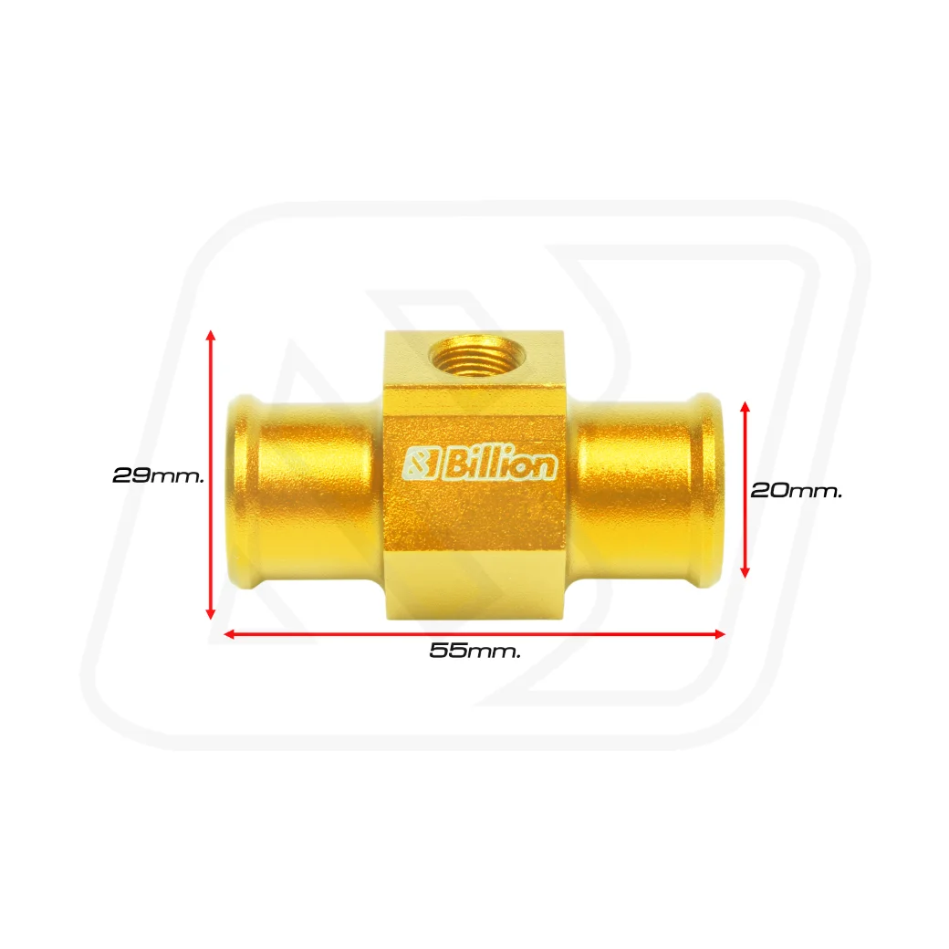 อแดปเตอร์ Water Temp Billion 20mm. Gold