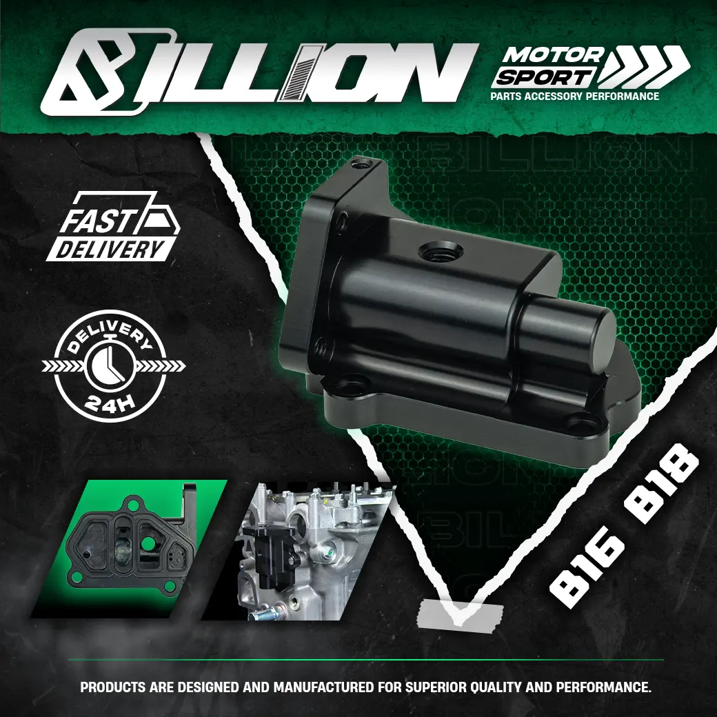 Billion อแดปเตอร์โซลินอย CNC VTEC B16 B18 (Black)