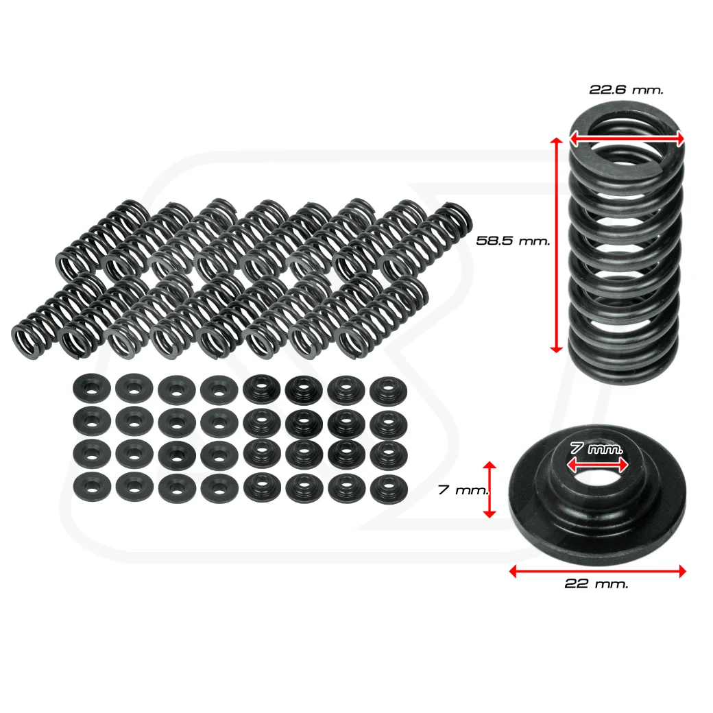 Billion Valve Springs & Steel Retainers Kit สำหรับ Honda D16 / D16Y / D16Y8 / D16Z / D16Z6
