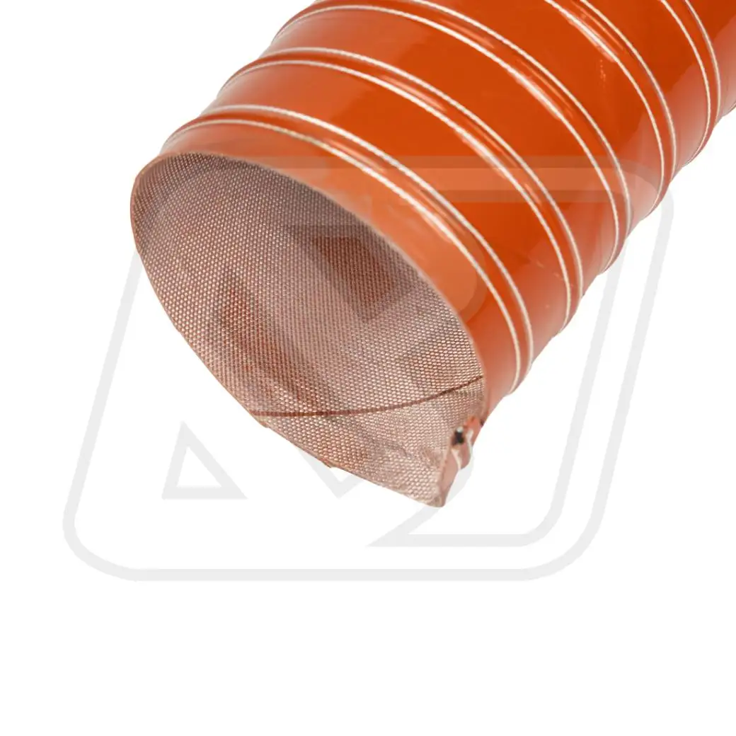 ท่อผ้าใบเคลือบซิลิโคน Billion ขนาด 102 mm ยาว 4 เมตร ทนความร้อนสูง