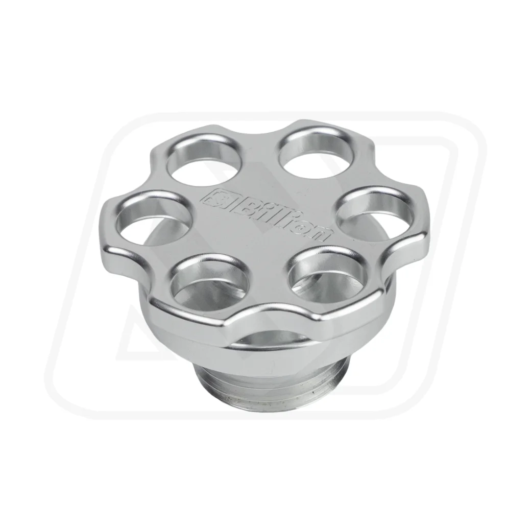 ฝาน้ำมันเครื่อง Billion SIX SHOOTER สำหรับ HONDA ISUZU NISSAN FORD [SILVER]