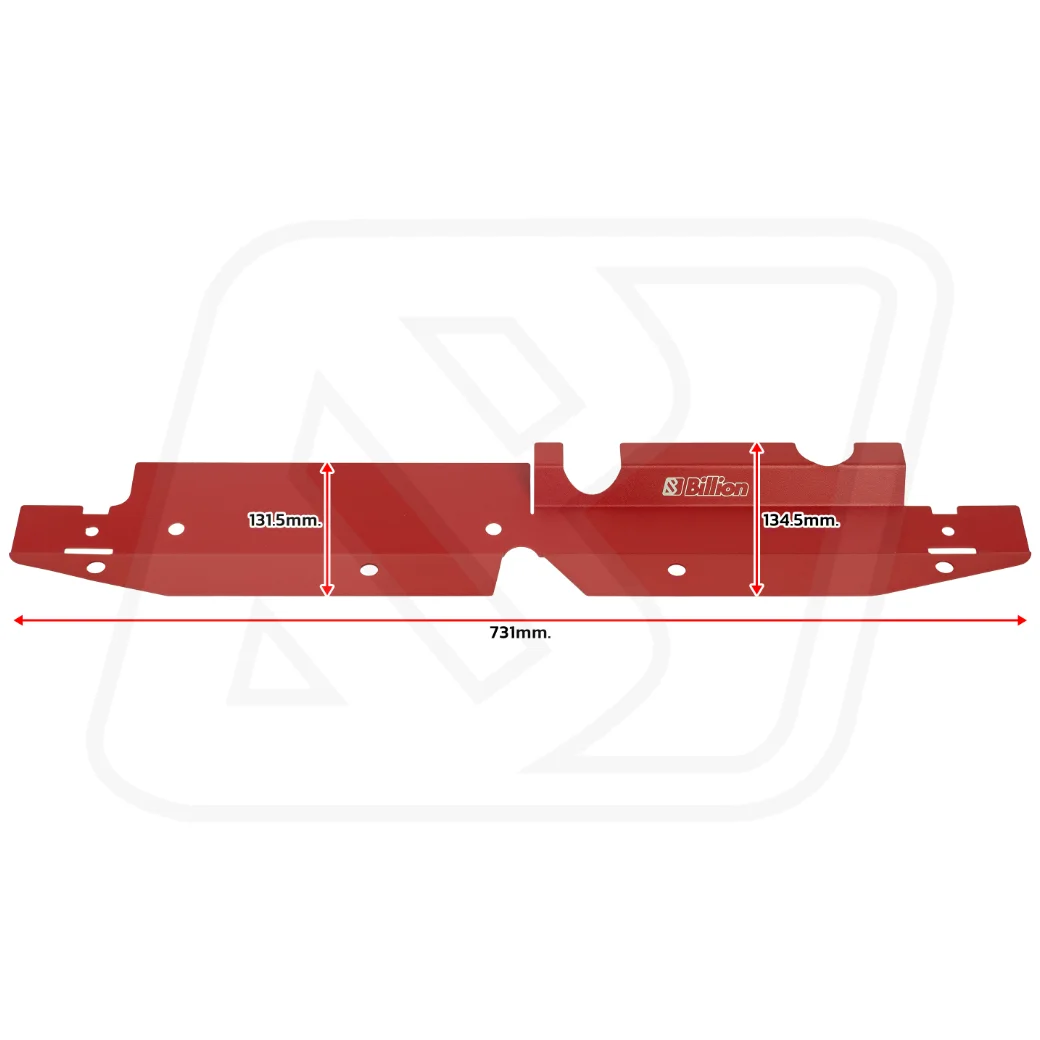 แผ่นอลูมิเนียม Billion ปิดหม้อน้ำ SUBARU WRX/STI 2008–2014 [BLACK/RED]