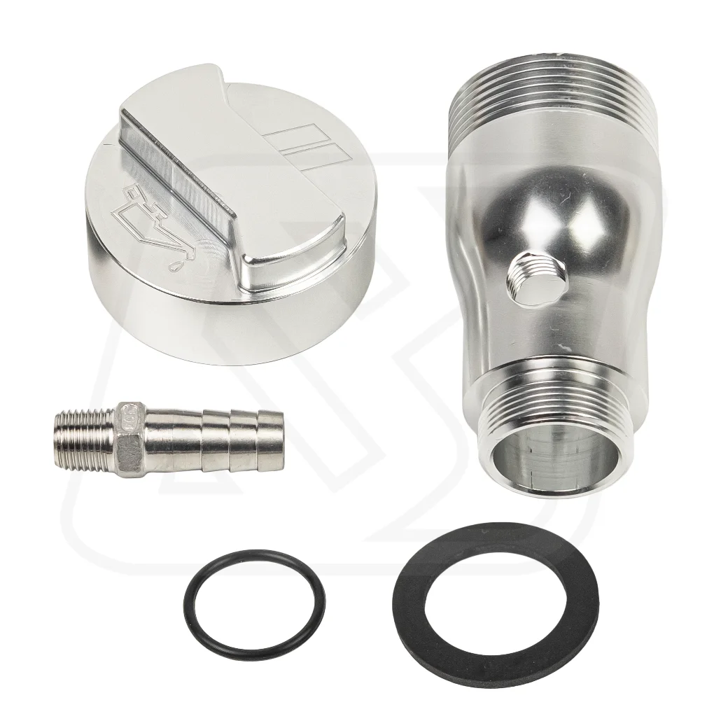 คอเติมน้ำมันเครื่อง Billion CNC สำหรับ Volkswagen ตัวเลือก 2 องศา 0° / 45° [BLACK/SILVER]