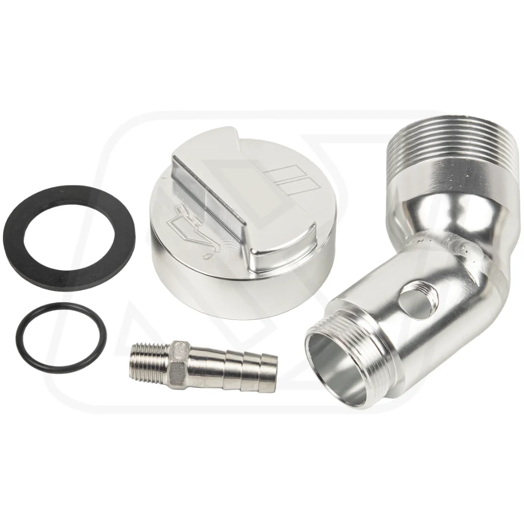 คอเติมน้ำมันเครื่อง Billion CNC สำหรับ Volkswagen ตัวเลือก 2 องศา 0° / 45° [BLACK/SILVER]