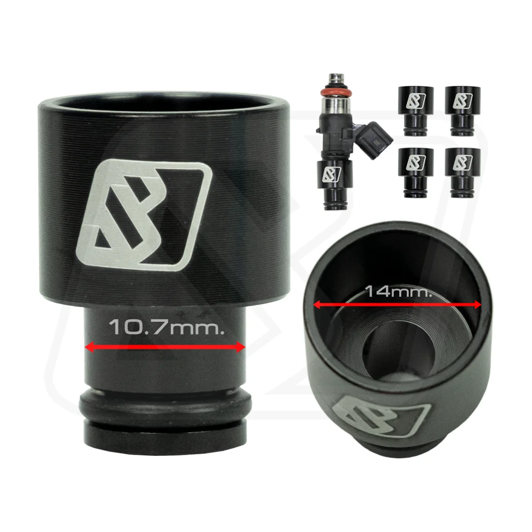 อแดปเตอร์หัวฉีด Billion 10.7mm ออก 14mm [BLACK]