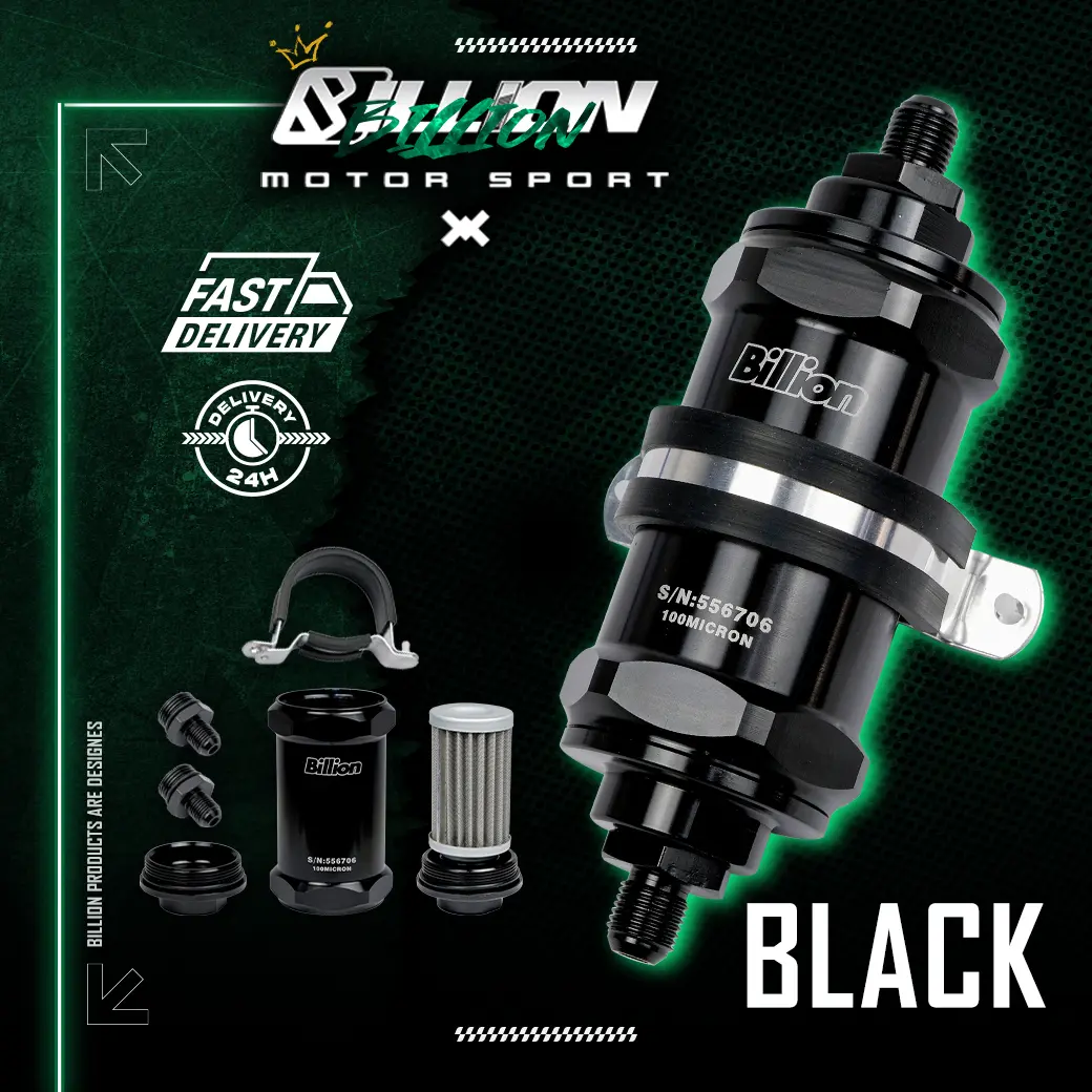 กรองน้ำมันเชื้อเพลิงสแตนเลส Billion AN6 100 Micron | Fuel Filter