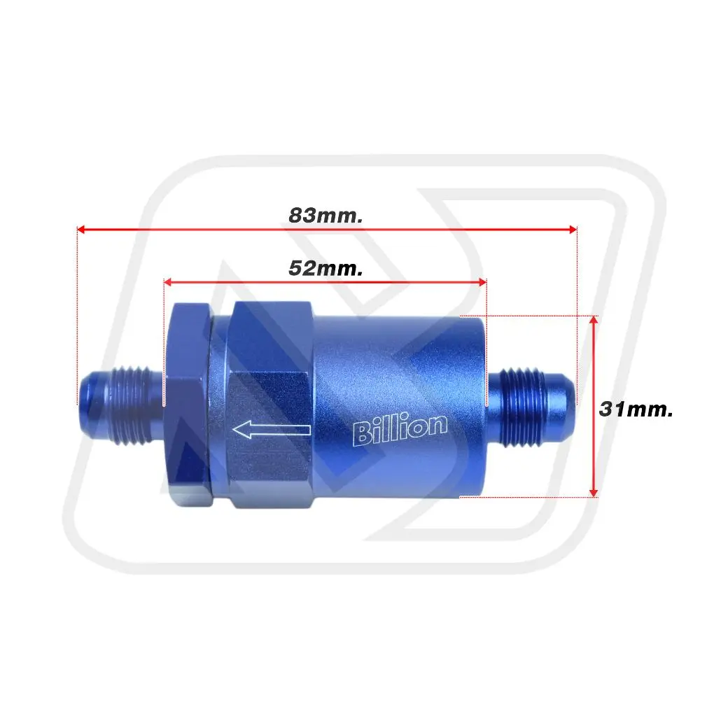 Fuel Filter กรองน้ำมันเชื้อเพลิง Billion AN6 30 Micron สีฟ้า (Blue)