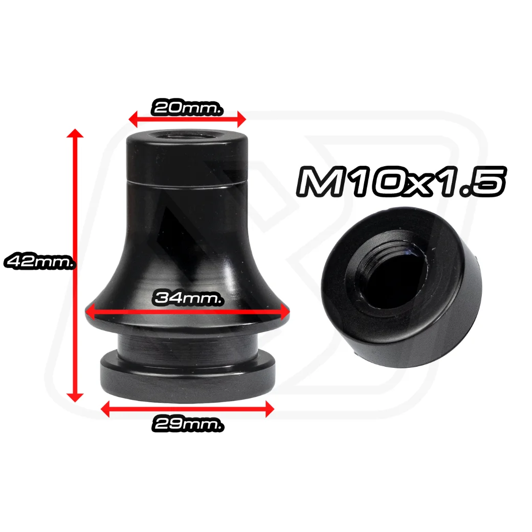 Billion บูทถุงเกียร์ อลูมิเนียม สีดำ [M10x1.25 / M10x1.5 / M12x1.25]