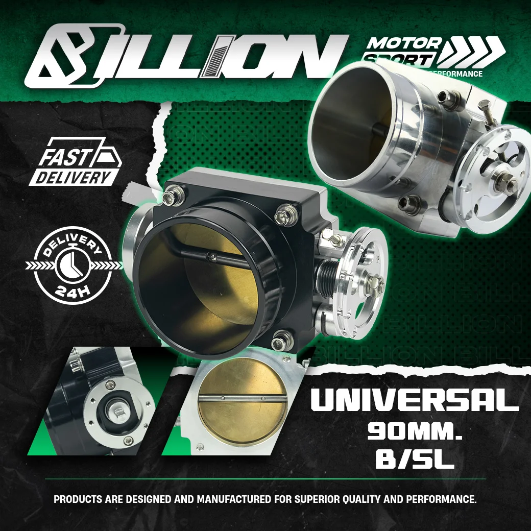 Billion ลิ้นปีกผีเสื้อ Universal ขนาด 90 mm. [BLACK]