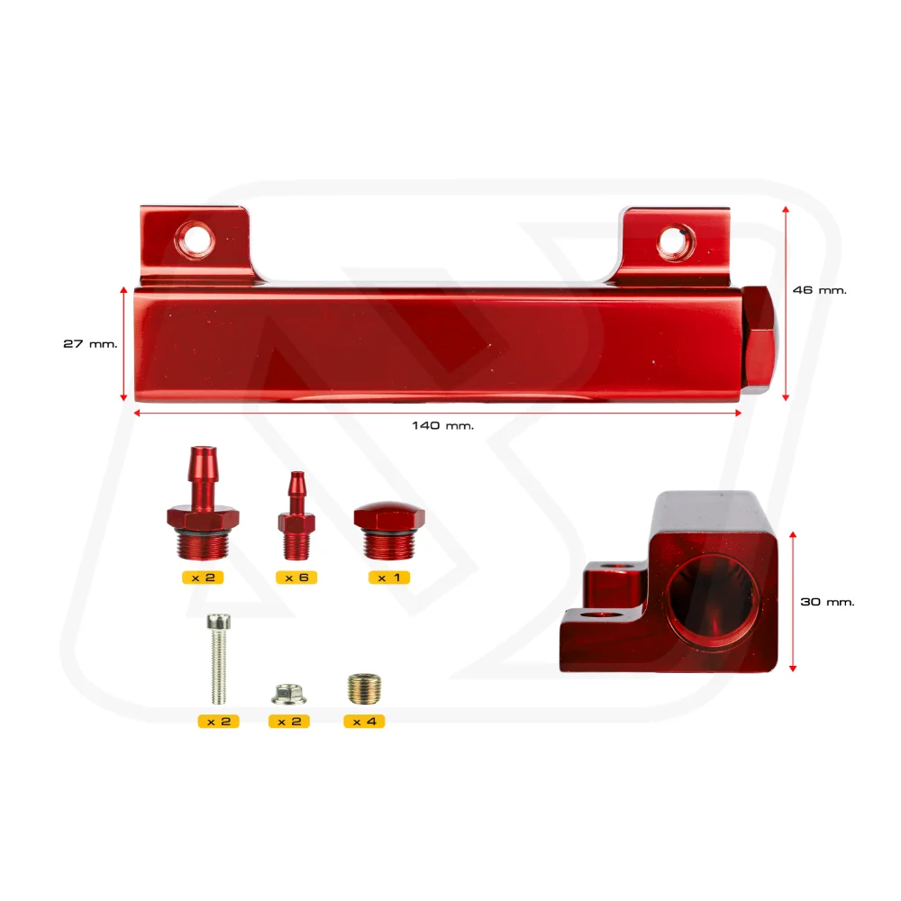 รางรวมแวคคั่ม Billion Air Control Valve Kit [RED]