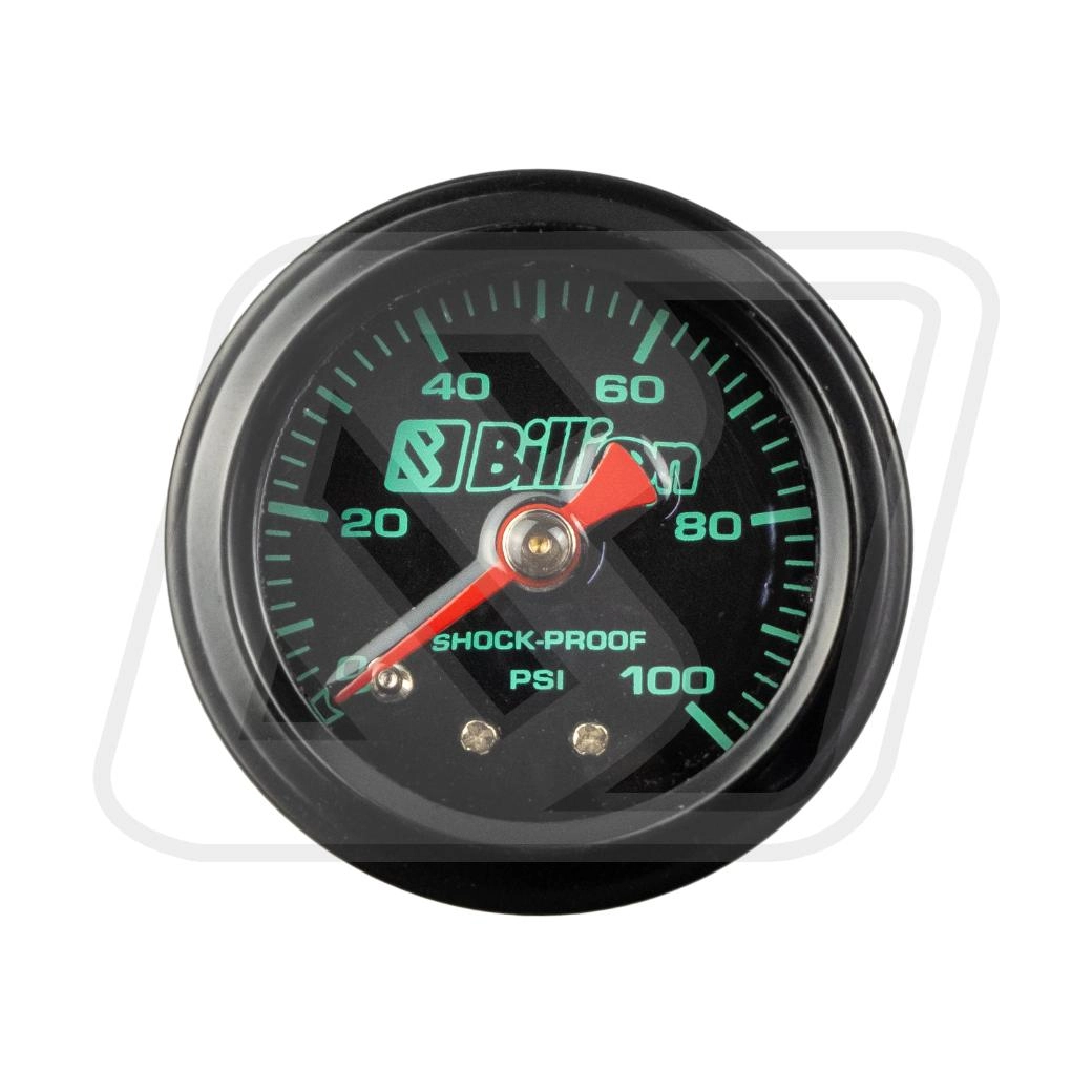 Pressure Gauge Billion หน้าเกจวัดแรงดันน้ำมัน 1/8" NPT สำหรับ Regulator และ Fuel Rail