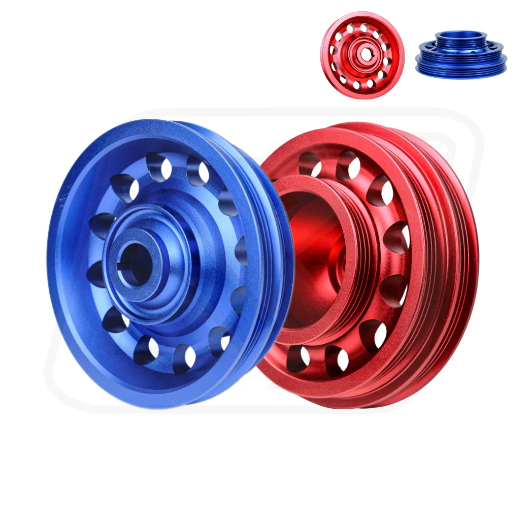 Billion Pulley สำหรับ HONDA เครื่อง D-Series (1 ชิ้น) สี BLUE / RED