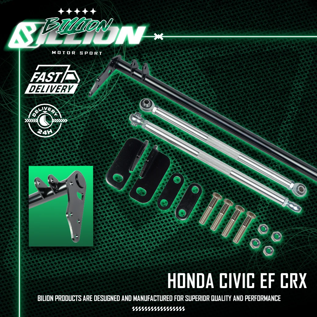 Billion Traction Bar สำหรับ HONDA Civic EF / CRX (1988–1991)