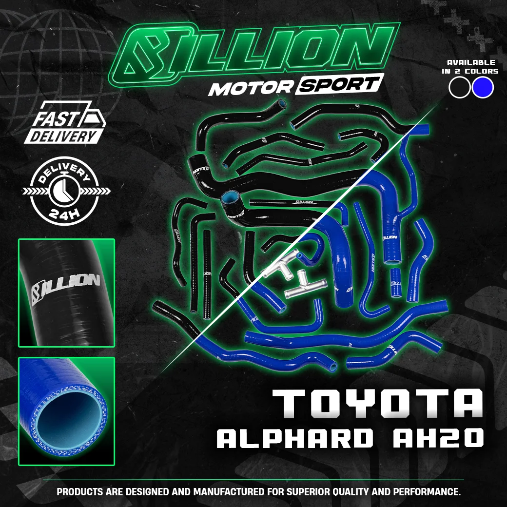 ท่อน้ำ Billion Toyota Alphard AH20 [20ชิ้น] BLACK